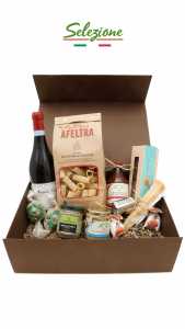 Geschenkbox Wein, italienische Feinkost